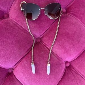 MyWillows — Donna Gold  Rose Quartz sunglasses